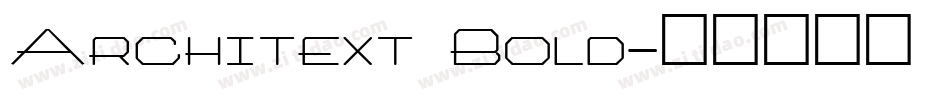 Architext Bold字体转换